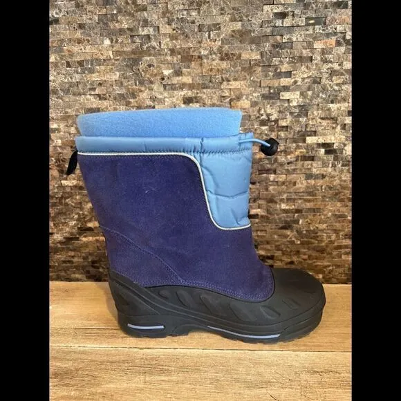 Columbia Bugabarn Too Jr Kids Blue Snow Boots sz 6 BY1120 699