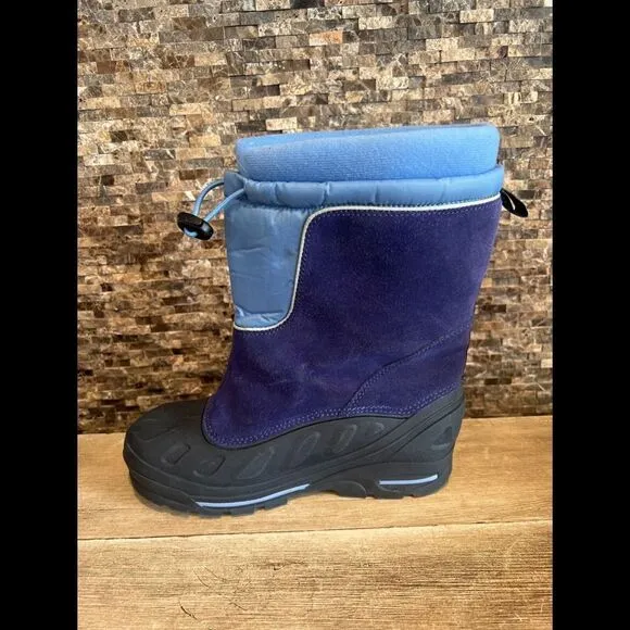 Columbia Bugabarn Too Jr Kids Blue Snow Boots sz 6 BY1120 699