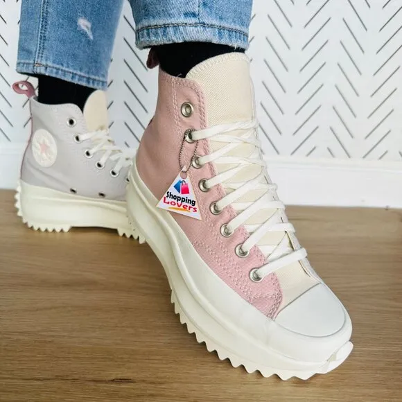 ⭐Converse 8 Women's Shoes Run Star Hike Platform Tri-Color Sneakers Pink A08785C