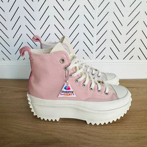 ⭐Converse 8 Women's Shoes Run Star Hike Platform Tri-Color Sneakers Pink A08785C