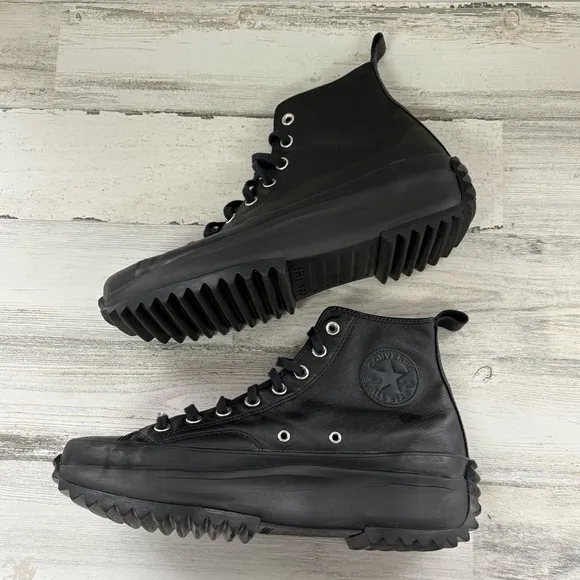 Converse All Star Men’s Size 10.5 Run Star High Top Triple Black Sneakers