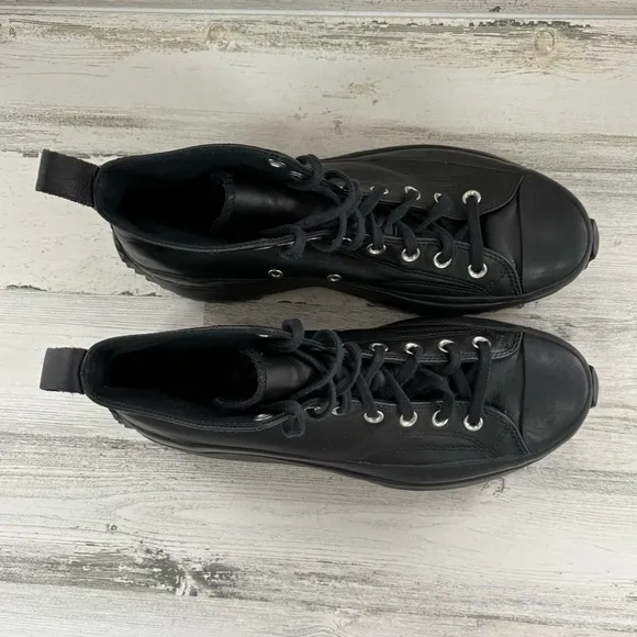 Converse All Star Men’s Size 10.5 Run Star High Top Triple Black Sneakers