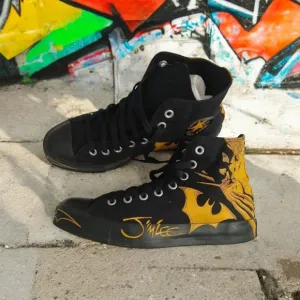 CONVERSE &quot;RARE&quot; JIM LEE BATMAN HIGH TOP SNEAKERS