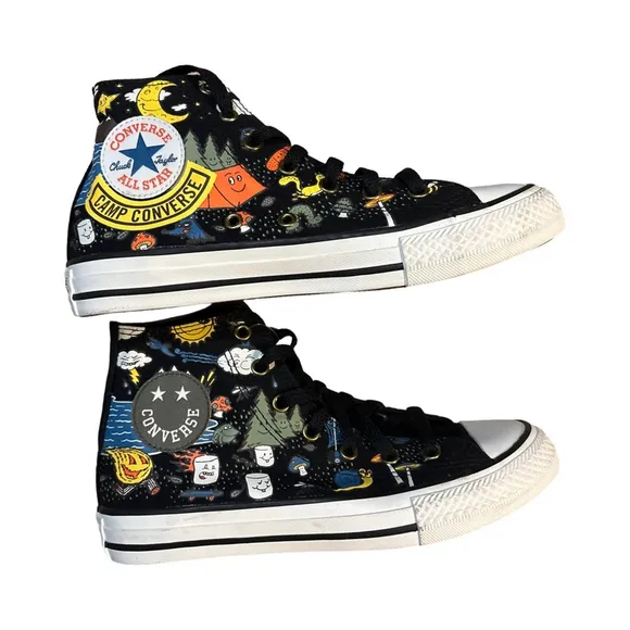 Converse Camp High-Top Sneakers - size 4