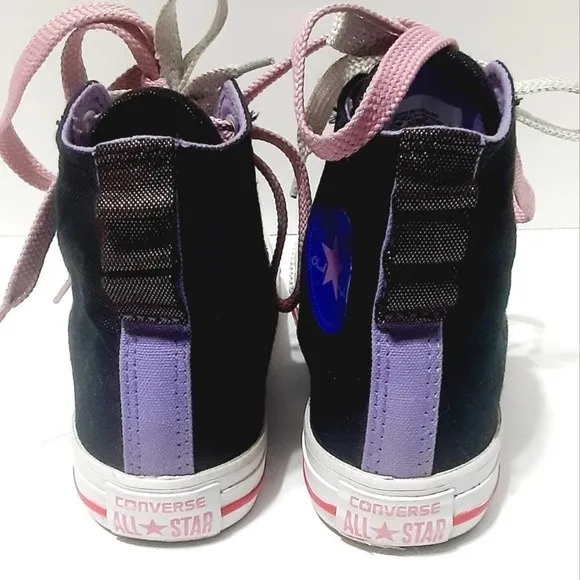 Converse Chuck Taylor All Star Hi Top Double Lace Up  Sneakers Junior Size 1