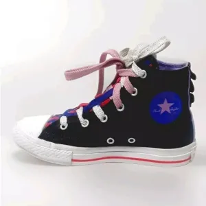 Converse Chuck Taylor All Star Hi Top Double Lace Up  Sneakers Junior Size 1