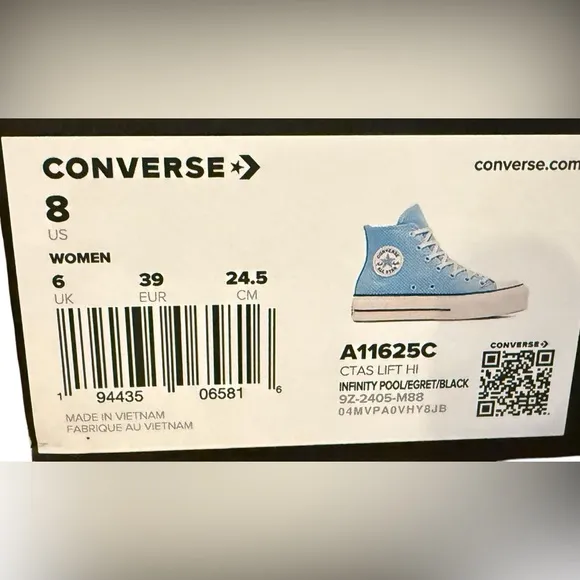 Converse Chuck Taylor All Star Women's High-Top Sneakers Size 8