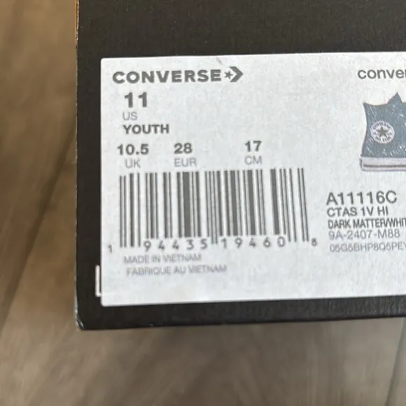 Converse girls  Black Glitter High-Top Sneakers
