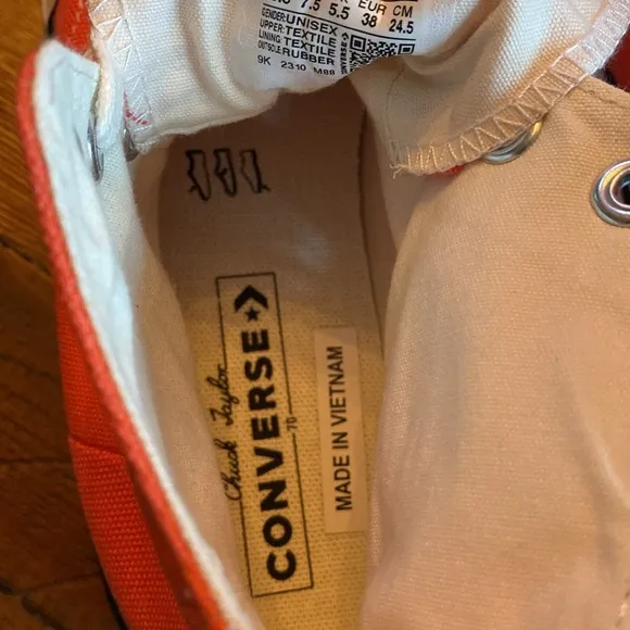 Converse High-Top Coral Sneakers