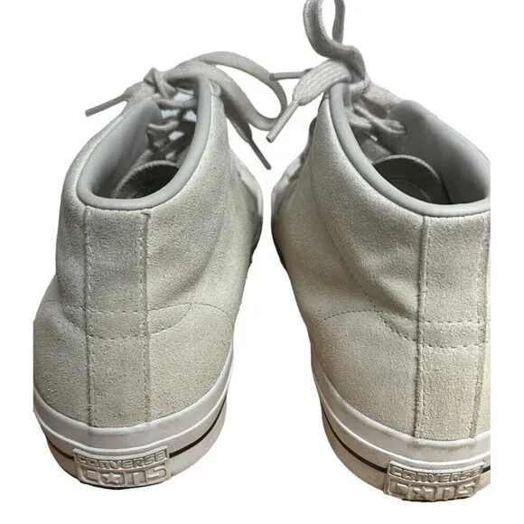 Converse One Star Pro Suede High Top Sneakers Putty Unisex Mens 10 Womens 12