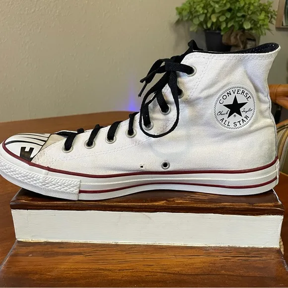Converse Rare Love Hate High-Top Sneakers White and Black Men’s 11 Women’s 13