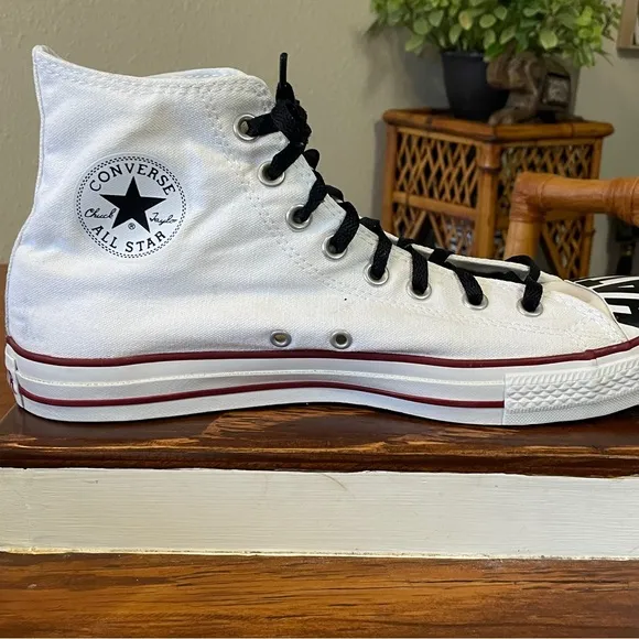 Converse Rare Love Hate High-Top Sneakers White and Black Men’s 11 Women’s 13