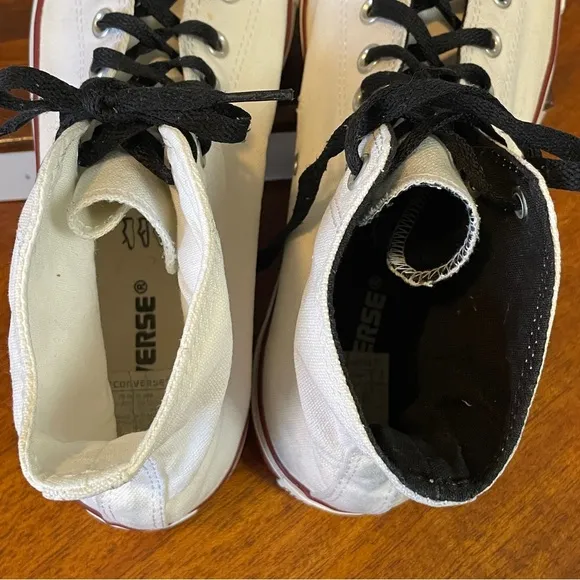 Converse Rare Love Hate High-Top Sneakers White and Black Men’s 11 Women’s 13