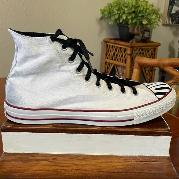 Converse Rare Love Hate High-Top Sneakers White and Black Men’s 11 Women’s 13