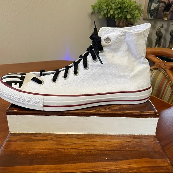Converse Rare Love Hate High-Top Sneakers White and Black Men’s 11 Women’s 13