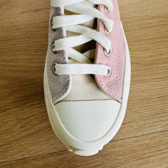 ⭐Converse Run Star Hike Hi Platform 6.5 Men's Shoes Tri-Color Pink Beige A08785C