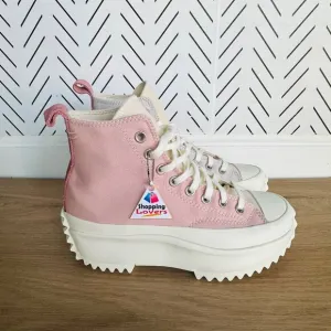 ⭐Converse Run Star Hike Hi Platform 6.5 Men's Shoes Tri-Color Pink Beige A08785C