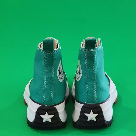 Converse Run Star Hike High 'Court Green Gum' Platform Sneakers 170441C NWT