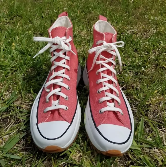 Converse Run Star Hike Terracotta Pink Gum High Top Sneakers Size 11.5