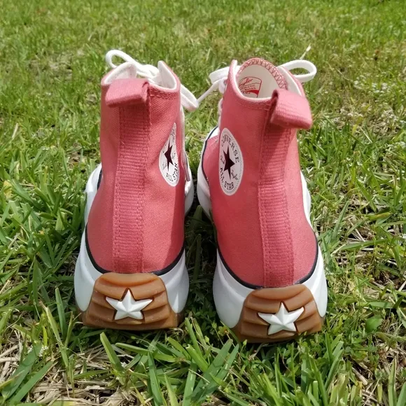 Converse Run Star Hike Terracotta Pink Gum High Top Sneakers Size 11.5