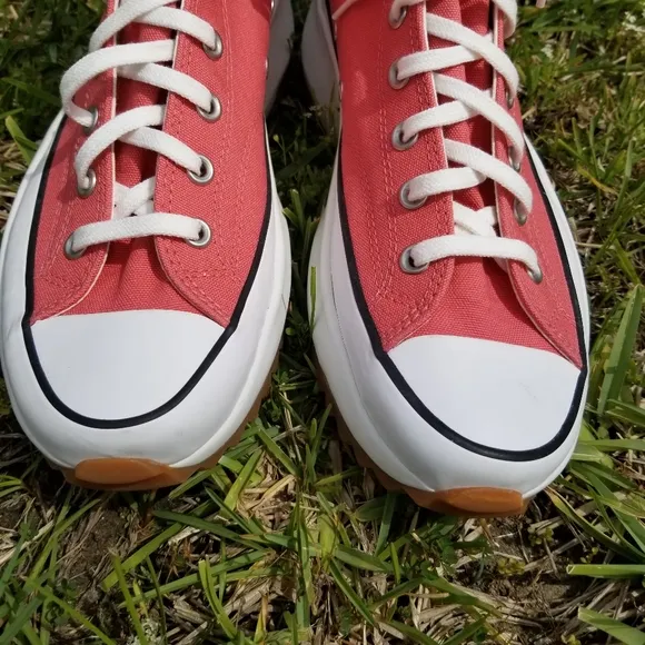 Converse Run Star Hike Terracotta Pink Gum High Top Sneakers Size 11.5