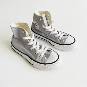 Converse SIZE 13 Kids grey Chuck Taylor chucks sneakers