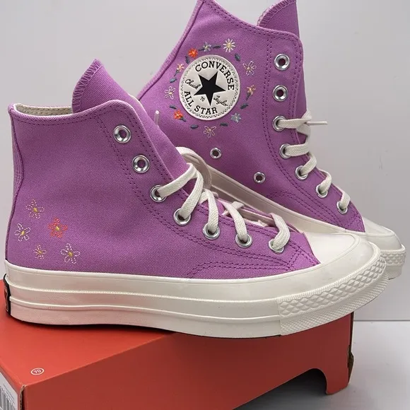 Converse WMNS Purple High-Top Sneakers A11561FCHUCK 70 HIGRAPE FIZZ/EGRET/EGRE
