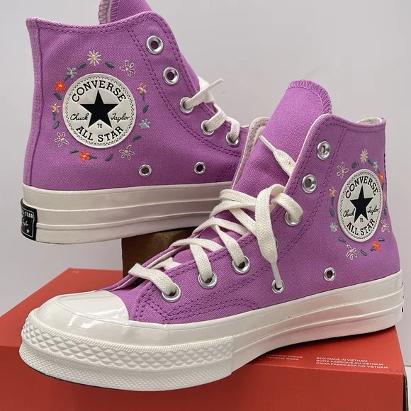 Converse WMNS Purple High-Top Sneakers A11561FCHUCK 70 HIGRAPE FIZZ/EGRET/EGRE