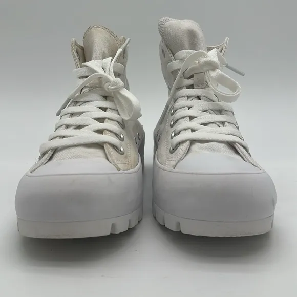 Converse Women's Size 9 Chunky White High-Top Platform Sneakers