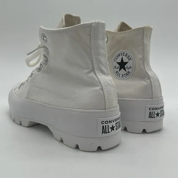 Converse Women's Size 9 Chunky White High-Top Platform Sneakers