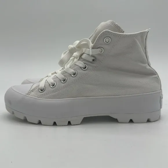 Converse Women's Size 9 Chunky White High-Top Platform Sneakers