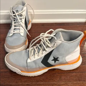 Converse x Tinker Hatfield High-Top Basketball Sneakers - Gray and Orange