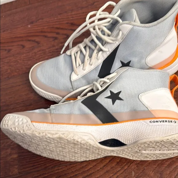Converse x Tinker Hatfield High-Top Basketball Sneakers - Gray and Orange
