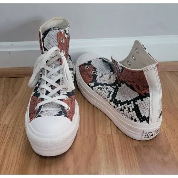 Converse Chunky Glam Snakeskin Sneakers 9