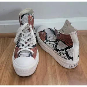 Converse Chunky Glam Snakeskin Sneakers 9