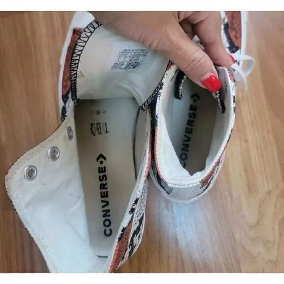 Converse Chunky Glam Snakeskin Sneakers 9