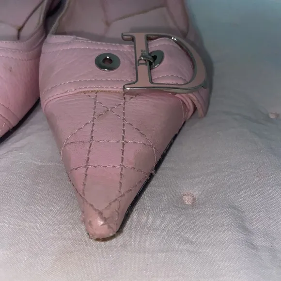 COPY - Dior Cloth Ballet Flats Pink