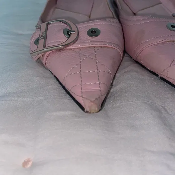 COPY - Dior Cloth Ballet Flats Pink