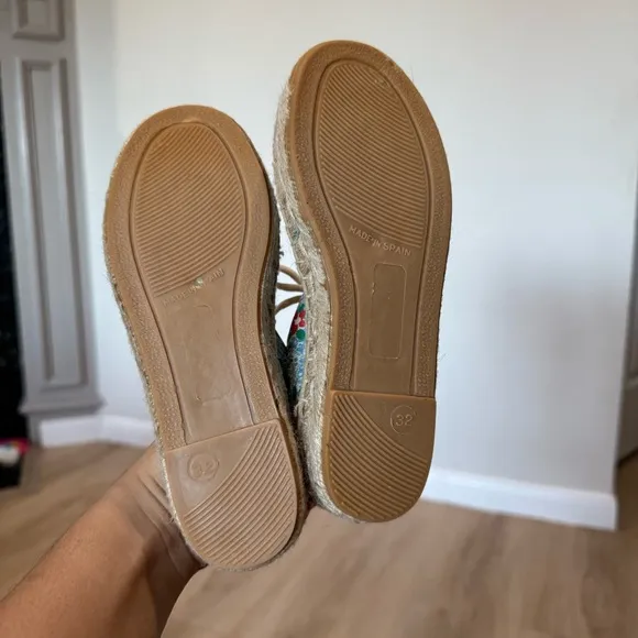 Crewcuts x Childrenchic Floral Lace Up Espadrilles