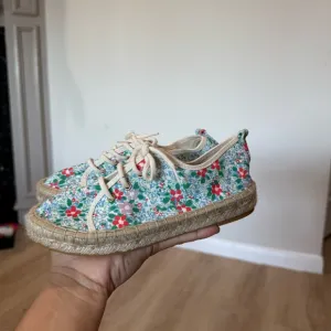 Crewcuts x Childrenchic Floral Lace Up Espadrilles