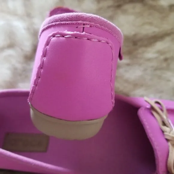 CROCS Wrap ColorLite Suede Women's Ballet Flats in Pink Size 7