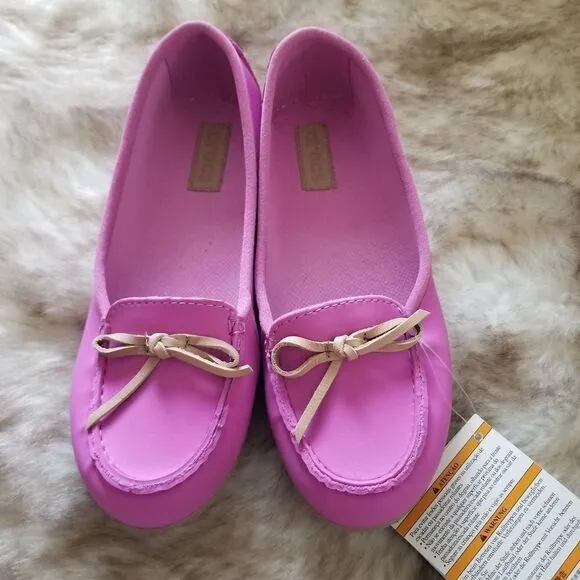 CROCS Wrap ColorLite Suede Women's Ballet Flats in Pink Size 7