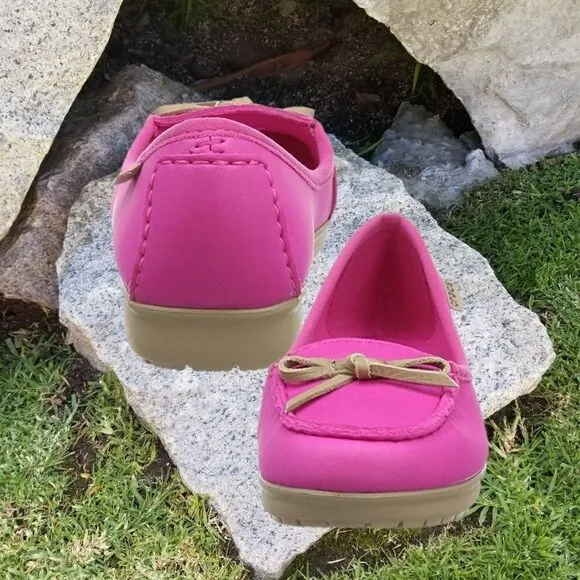 CROCS Wrap ColorLite Suede Women's Ballet Flats in Pink Size 7