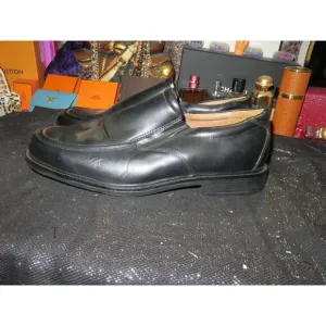 Croft &amp; Barrow Men's Black Leather Loafers Slip On Dress Career Shoes size 13