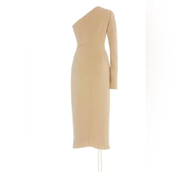 Cushnie One Shoulder Matte Jersey Dress