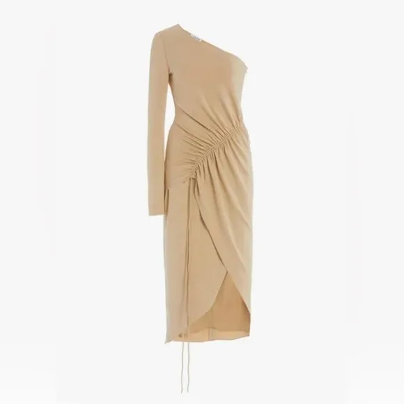 Cushnie One Shoulder Matte Jersey Dress