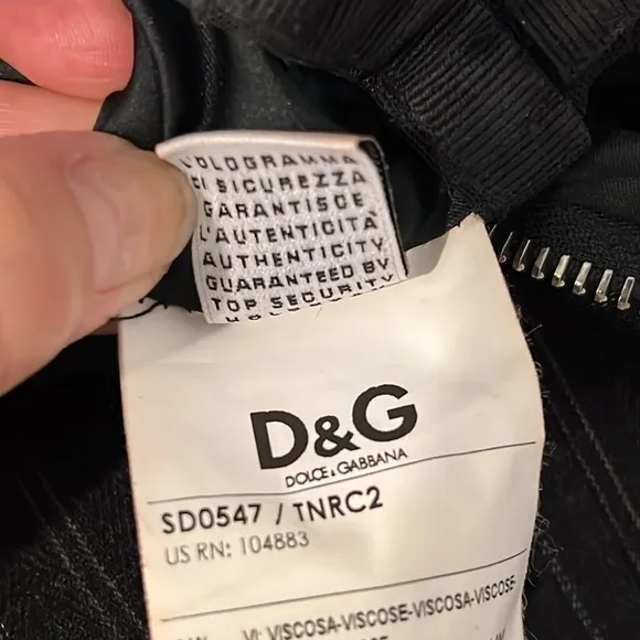 D&amp;G Grey Pinstripe Gabardine Draped Detail Strapless Mini Dress size S-XS