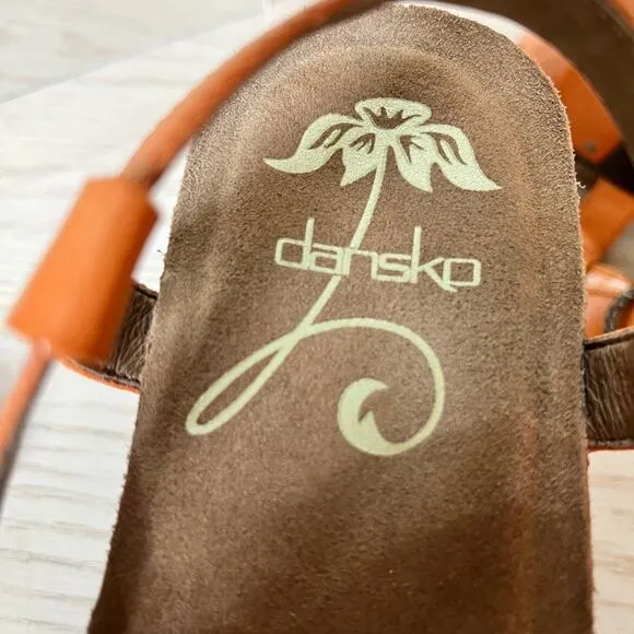 Dansko “Frida” Platform Wedge Strappy Sandals Boho Beachy Resort Cruise 9.5