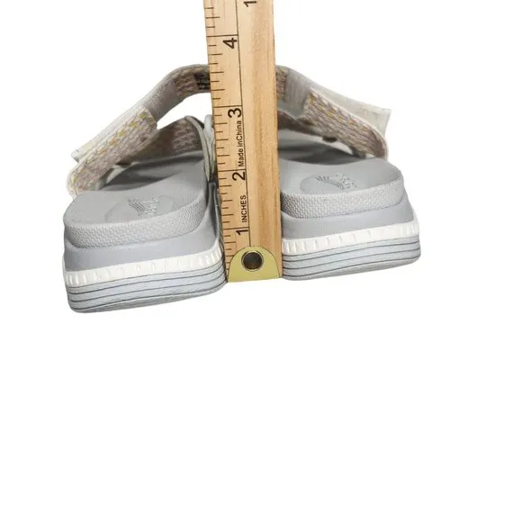 Dansko Women's Size 39 8-8.5 Sandals Rosette Ivory Multi Webbing 336