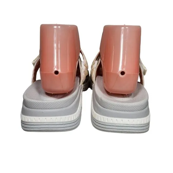 Dansko Women's Size 39 8-8.5 Sandals Rosette Ivory Multi Webbing 336